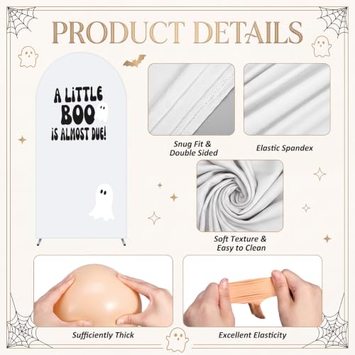 Halloween Arch Backdrop Cover for 7.2ft Arch - Little Boo Variation 8