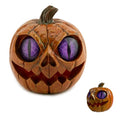 Halloween Pumpkin Decor Spooky Resin Figurine - Purple Eye Variant