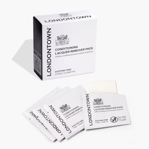 Nail Polish Remover Pads 10pcs - Non-Acetone, Strengthening & Moisturizing