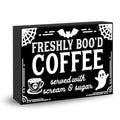 Halloween Wooden Sign Decor for Coffee Bar & Kitchen - Spooky Home Accent