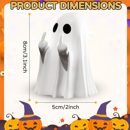 Halloween Ghost Figurine Spooky Resin Decor for Indoor Home & Table Displays