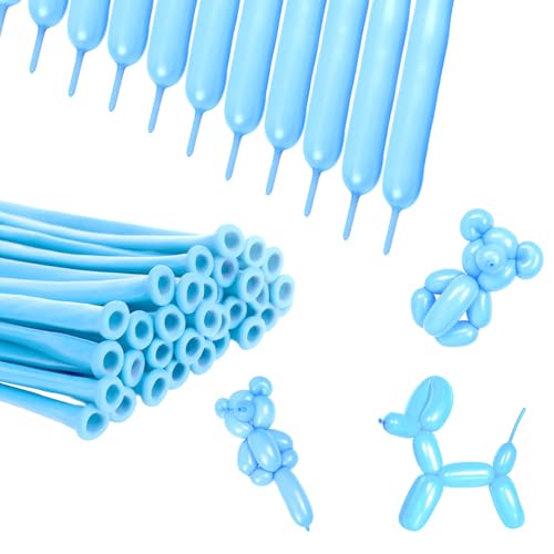 Blue Long Balloons for Balloon Arch and Animal Shapes - 110PCS