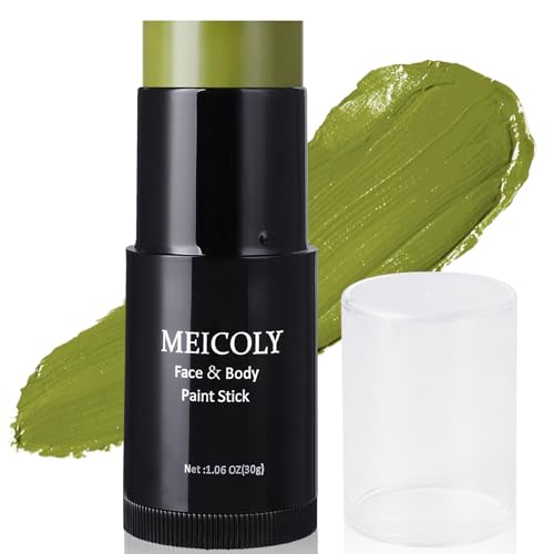 Light Green Face Body Paint Stick - 1.06 Oz Waterproof Cosplay & Face Makeup