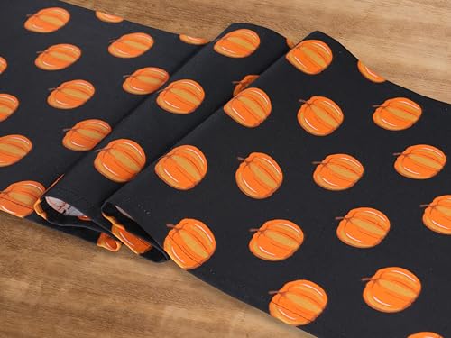 Halloween Pumpkin Table Runner 13 x 90 Inches - Fall & Thanksgiving Decor - PurpleEssences