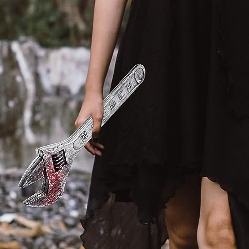 Halloween Fake Wrench Prop - Plastic Horror Party Cosplay Tool