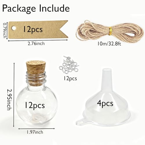 Mini Plastic Potion Bottles with Corks & Accessories - Variation B