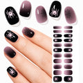 Halloween Gel Nail Stickers Set - Spider Web & Spider Design for DIY Manicure - Halloween Variation
