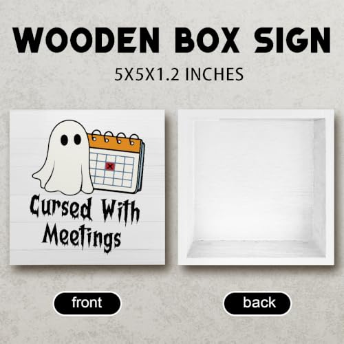 Halloween Office Sign Decor - Cute Desk & Cubicle Halloween Decorations - Variation 11