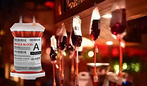 Blood Bag Party Favors Set of 25 with Labels & Pump - Variation BB1-25