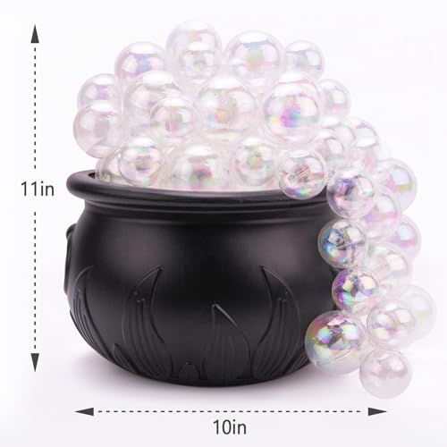 Indoor Halloween Bubbling Cauldron Decoration Set with Lights & Remote