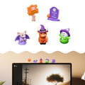 Mini Halloween Resin Figurines Set - 5PCS Desk Monitor Decorations