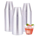 Disposable Plastic Cups 9oz Clear Pack of 100 Heavy Duty Party Tumblers