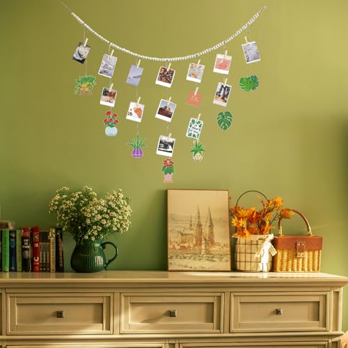 Diamond Art Photo Display with Clips - Plant Wall Decor for Adults