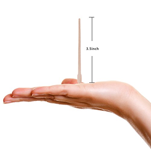 400 Pack Wax Applicator Sticks for Face Eyebrows Hair Removal - Wooden Spatulas - Small Size