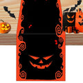 Halloween Bat Castle Cat Tree Table Runner - Black, 13x72 Inches