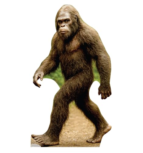 Bigfoot Walking Cardboard Cutout - Life-Size Standee for Parties & Events - 75" Tall - Reusable Decor