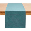 Modern Dark Green Cotton Table Runner 13x72 Inches Farmhouse Style - Winotic