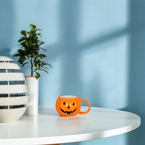 Halloween Pumpkin Mug 12 Oz Ceramic Coffee Cup - Festive Fall Drinkware