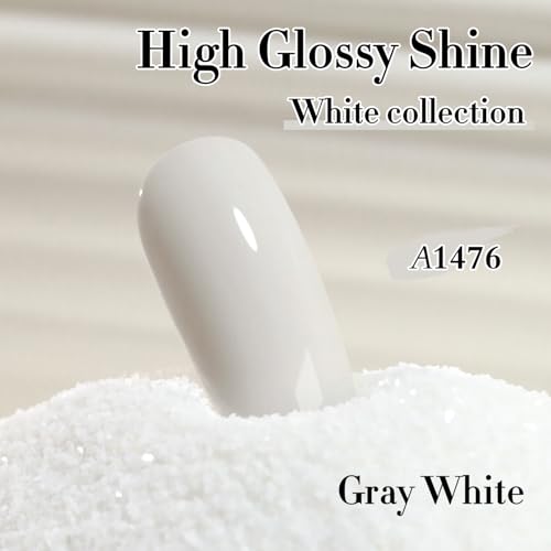 Double Rhythm 15ML Gel Polish - Sheer Gray White - Same Color, Soak Off Art Manicure