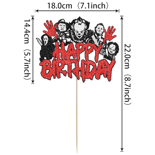 Cake Topper Design 20 - Horror Classic Movie Theme for Birthday & Halloween Cakes