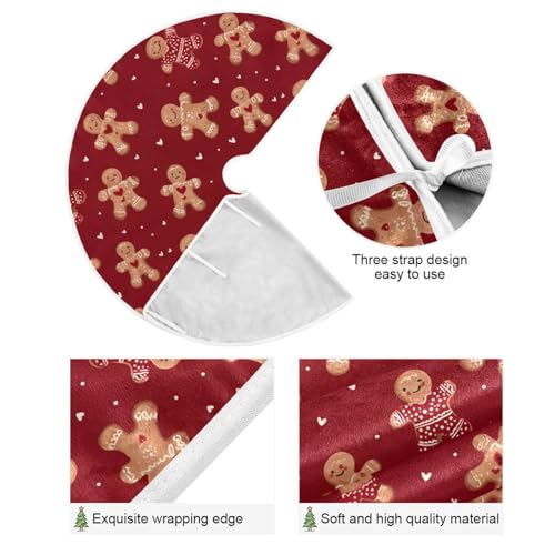 Christmas Tree Skirt 35.4 Inch Holiday Tree Base Cover Seasonal Decor