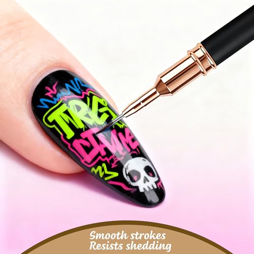 Nail Art Brushes & Dotting Tools Kit for Gel Polish - Dotting & Liner Tools