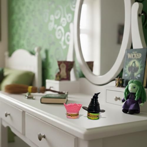 Official Wicked Lip Balm Duo | Two Character Shaped Lip Care Tins | Glinda the Good & Elphaba