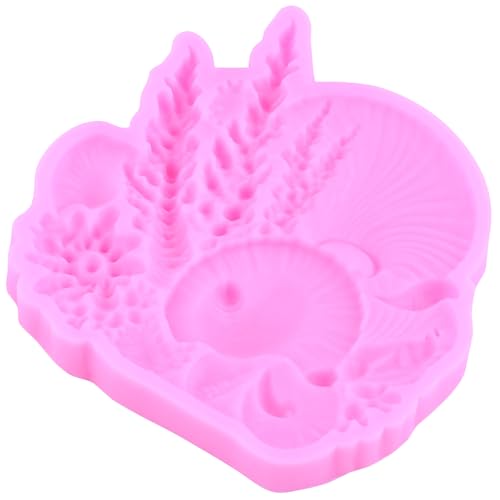 Marine Theme Fondant Molds Seashell & Seaweed Silicone Mold - Style D