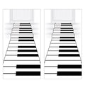 Piano Keyboard Aisle Runners 24 x 10 Feet - 2 Pack Music Theme Party Supplies