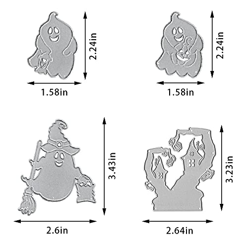 Halloween Die Cuts for Card Making and Scrapbooking - Castle & Ghost Designs