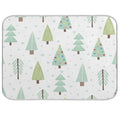 Christmas Trees Dish Drying Mat 16x18 Inches - Kitchen Counter Protector & Absorbent Polyester
