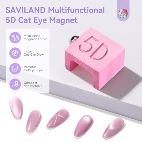 Pink Magnetic Cat Eye Nail Art Tool with Magnetic Bead - 3-Pink Variation