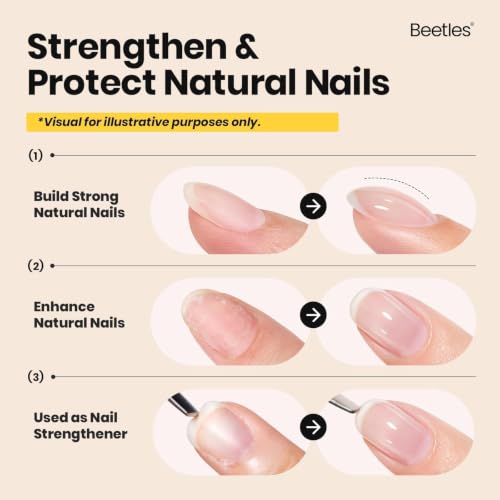 Beetles Builder Gel for Nails - 8 in 1 Red Jelly Builder Nail Gel - C Variation