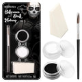 Skeleton Face Paint Kit - Halloween Makeup Set for Kids & Adults, Non-Toxic