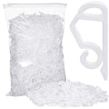 300 Pieces Christmas Light Clips Outdoor Gutter Hooks - White, Reusable & Waterproof