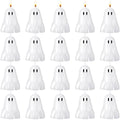Halloween Ghost Candles Bulk Pack - Cute Spooky Soy Wax Candles for Party Decor