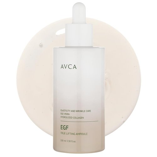 AVCA EGF & PDRN Lifting Serum 100ml(3.38 fl. oz) – Firming & Elasticity Support with Hydrolyzed Collagen + Panthenol, Improves Look of Fine Lines, K-Beauty