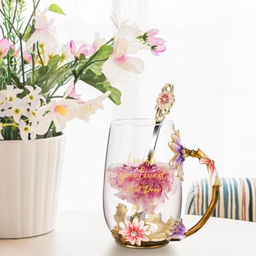 Neighbor Friendship Tea Cup Gift for Women - Unique Heartfelt Gift