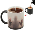 Color Changing Zombie Ceramic Mug 11oz - Spooky Halloween Coffee Cup with Variation Style1