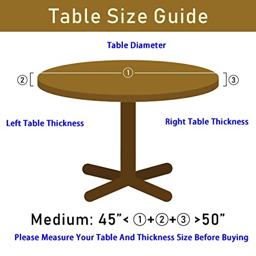 Elastic Round Hummingbird Tablecloth - Fits 45-50 Inch Tables - M Variation
