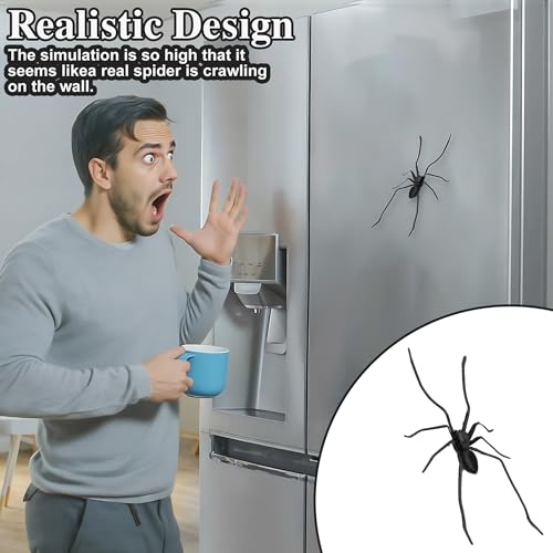 3D Spider Fridge Magnet - Realistic Halloween Decoration, Cute Spiders Set