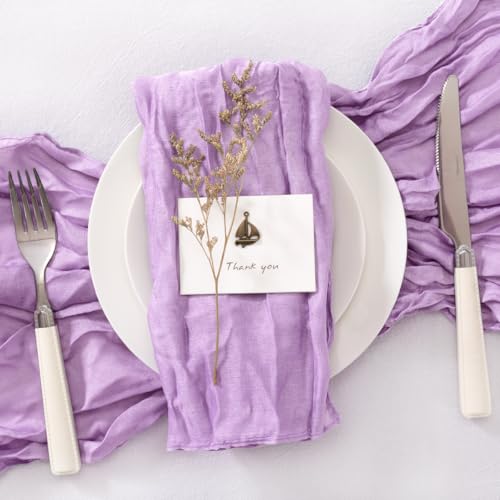 Lilac Cloth Napkins Set of 50 - 21x21 Inch Bulk Dinner Napkins for Events