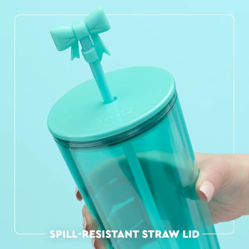 24oz Plastic Tumbler with Lid & Straw - Boo Crew Ghost Variation