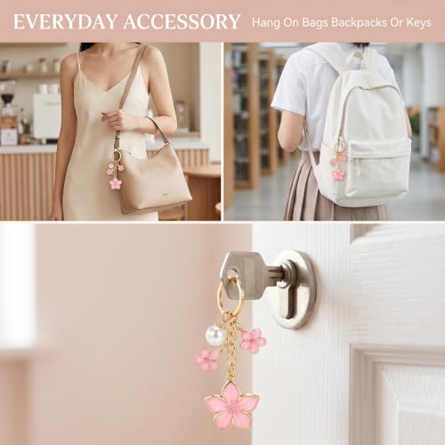 Love Is In Bloom Bridal Shower Keychains Set with Gift Cards - 37 Pcs