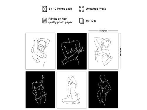 Minimalist Line Art Wall Decor - Modern Abstract Poster for Living Room & Bedroom