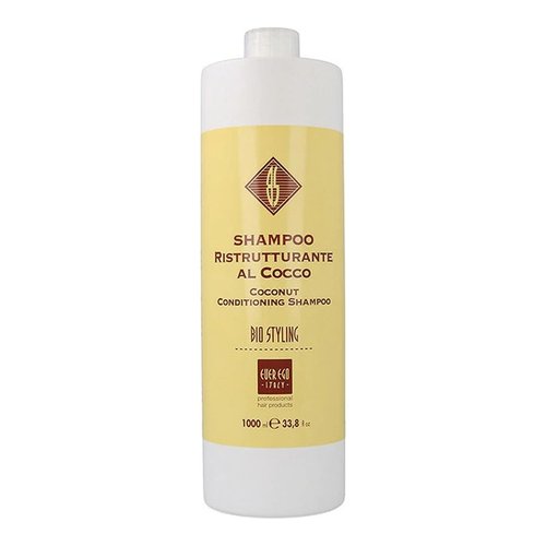 Ever Ego Italy Coconut Shampoo For Dry, Treated Hair | Moisturizing And Hydrating Hair Care Product For Men And Women | 1L Bottle