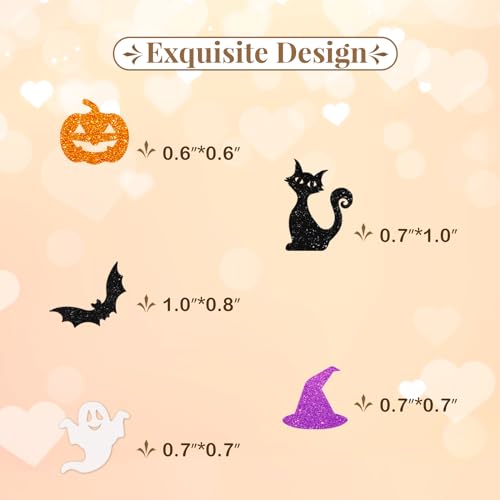 Halloween Confetti 150pcs Spooky Bat Glitter Table Scatter Decorations