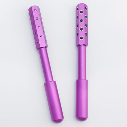 Betypura Facial Roller - Uplift Facial Massaging Beauty Roller, Face Massager Roller, Face Rollers for Women, Portable 7.6" Purple Beauty Roller for Face, Eye, Neck, Chin, Skin - 24-Stone