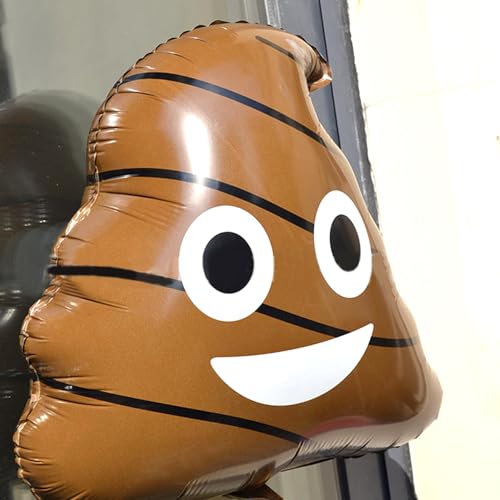 Big Poop Foil Balloon - Funny Party Decoration for Halloween & Birthdays