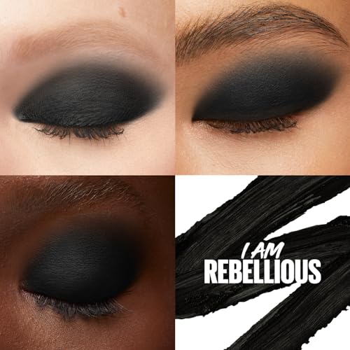 Maybelline Color Tattoo Longwear Eye Shadow Stix - Rebellious Matte Black, 0.05oz, All-in-One Makeup Tool